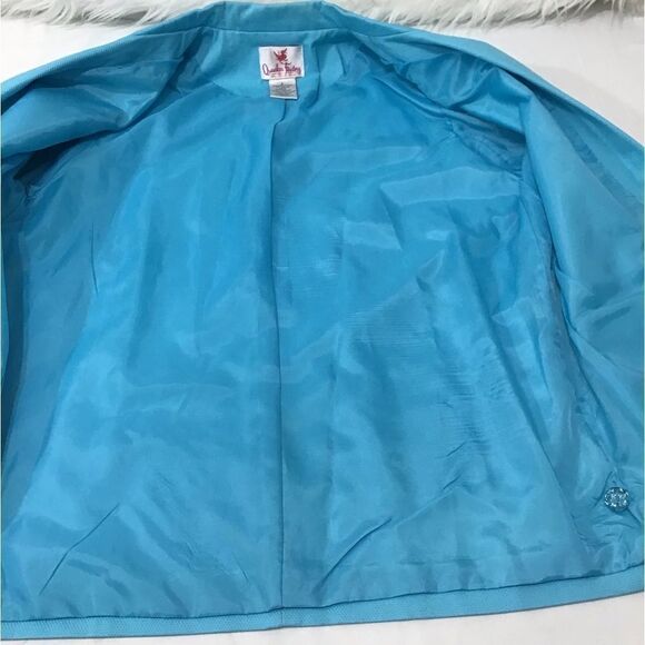 Quaker Factory Sequin Single Button Blazer Size Large - Picture 8 of 11